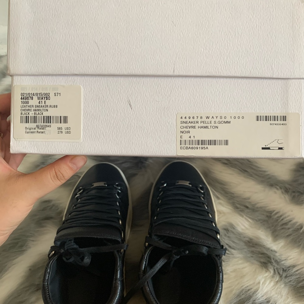 Balenciaga Leather sneaker Rubb Chèvre Hamilton